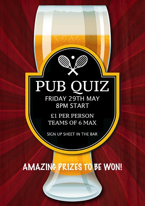 Squash Club Pub Quiz