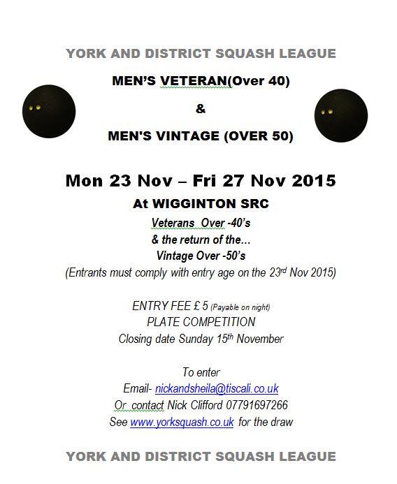 York and District Vets 2015